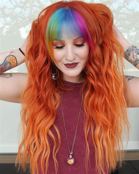 Vibrant hair color sea witch